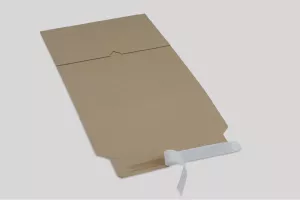 shipping packaging with adhesive tape