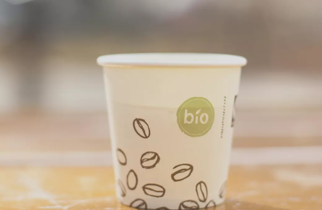 Bio-coffee cup